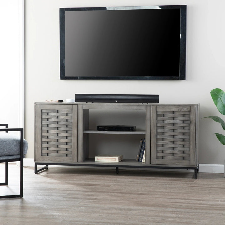 SwayLiving Akehurst TV Stand with Media Storage MEDIA + TV STANDS