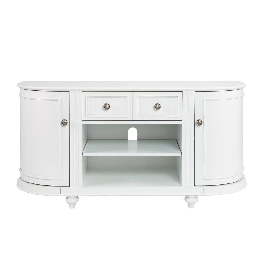 SwayLiving Dandridge White TV Stand MEDIA + TV STANDS