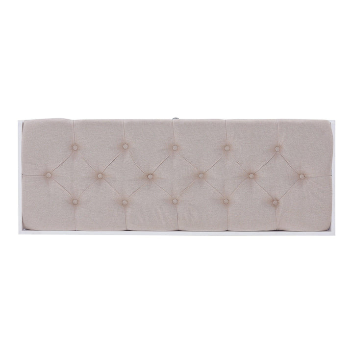SwayLiving Wyndcliff White Upholstered Storage Bench BENCHES