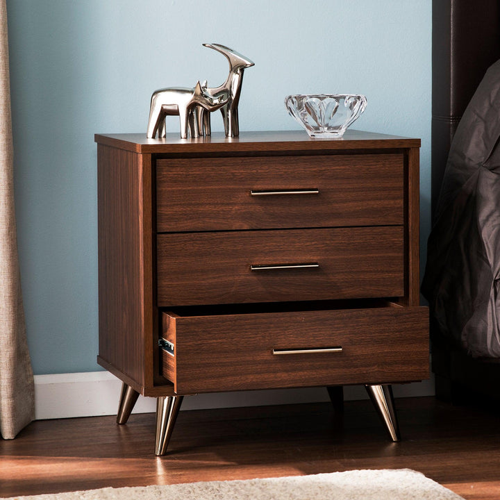 SwayLiving Oren Modern Bedside Table w/ Drawers NIGHTSTANDS