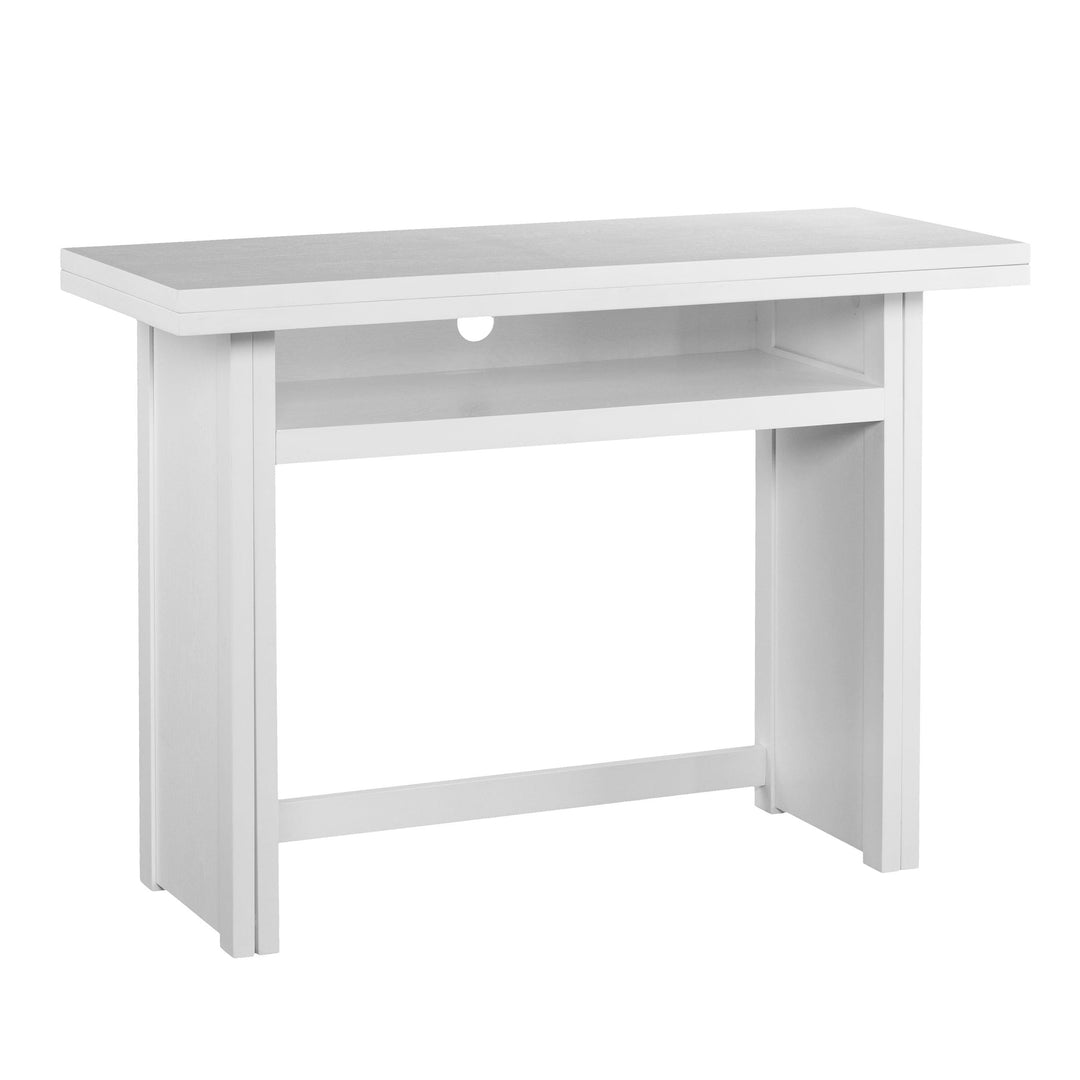 SwayLiving Kempsey Convertible Console-to-Dining Table - White DINING TABLES