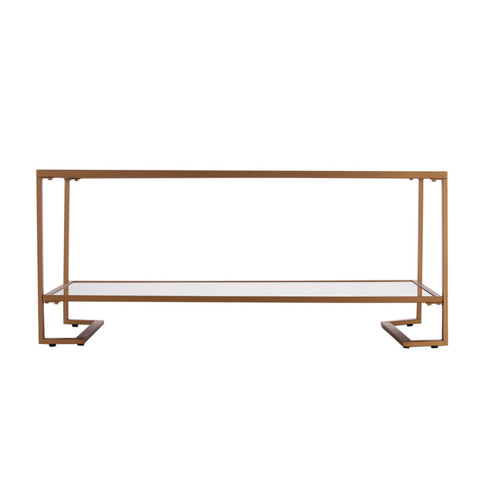 SwayLiving Horten Glass-Top Cocktail Table COFFEE TABLES