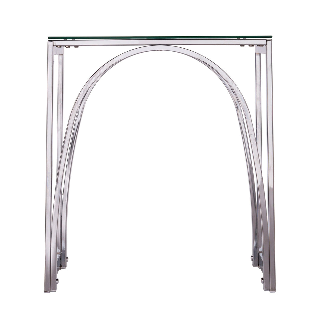 SwayLiving Stevenly Square Glass-Top End Table ACCENT TABLES