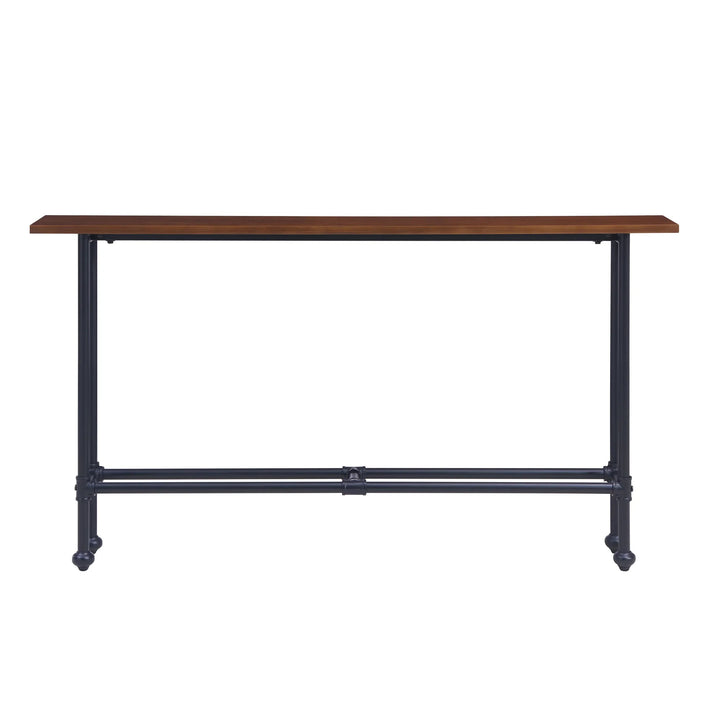 SwayLiving Agnew Console Table - Black w/ Espresso CONSOLE TABLES