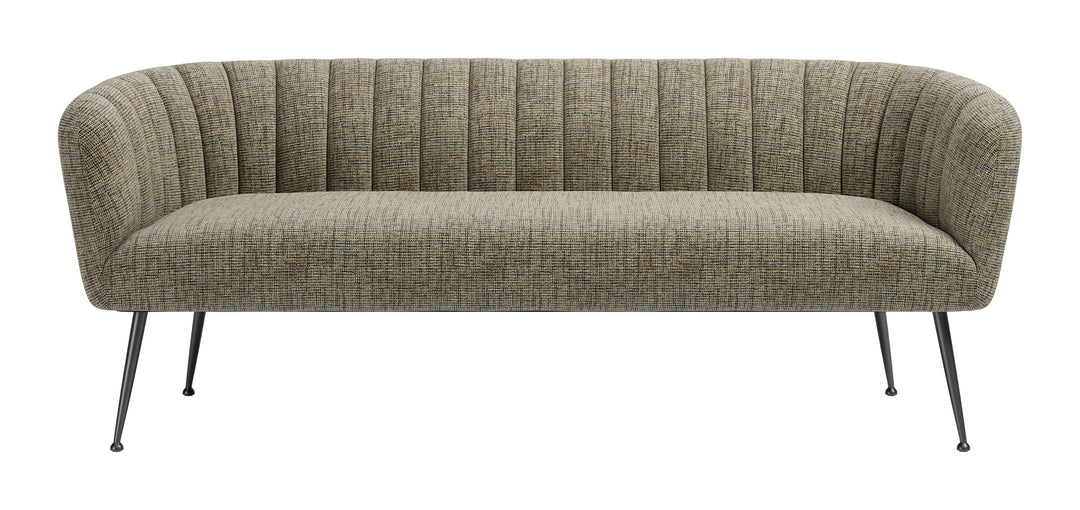 Deco Sofa Green Tweed