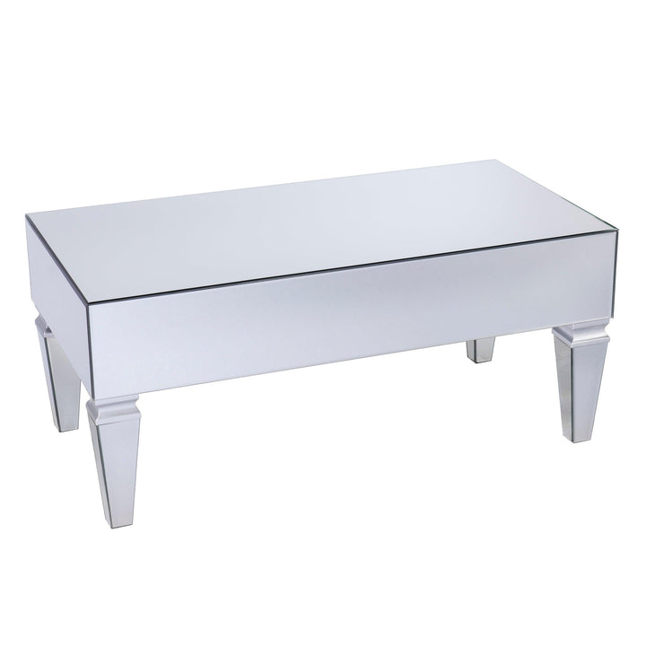SwayLiving Darien Mirrored Coffee Table w/ Storage COFFEE TABLES