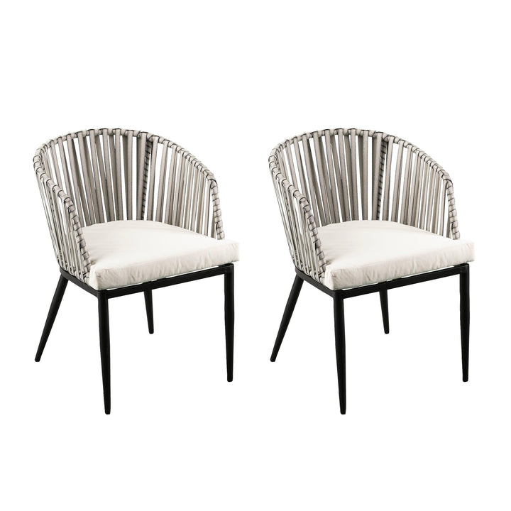 SwayLiving Melilani Outdoor Chairs w/ Cushions – 2pc Set OUTDOOR DINING CHAIRS