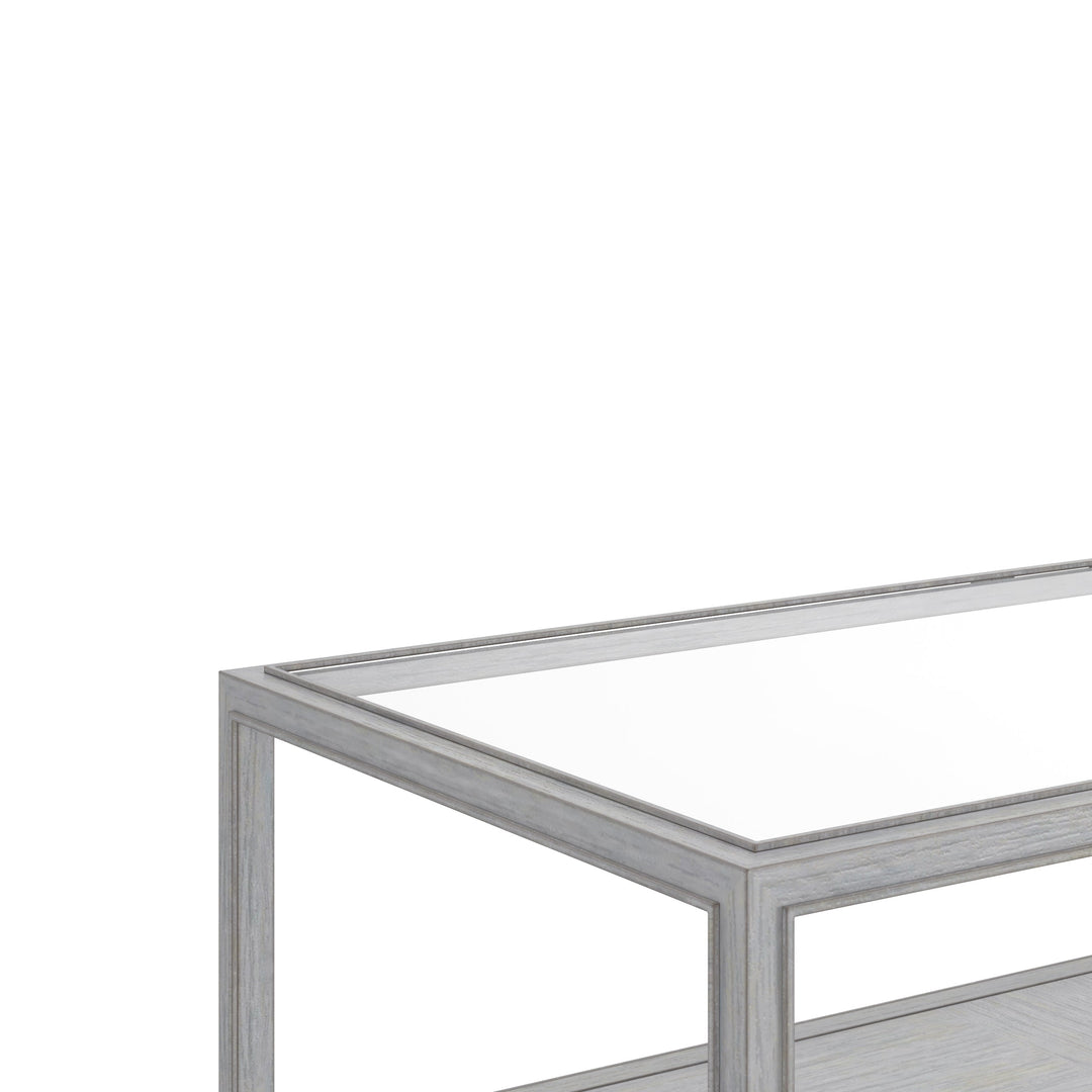 Glaze Rec Cktl Table-Vintage Blue