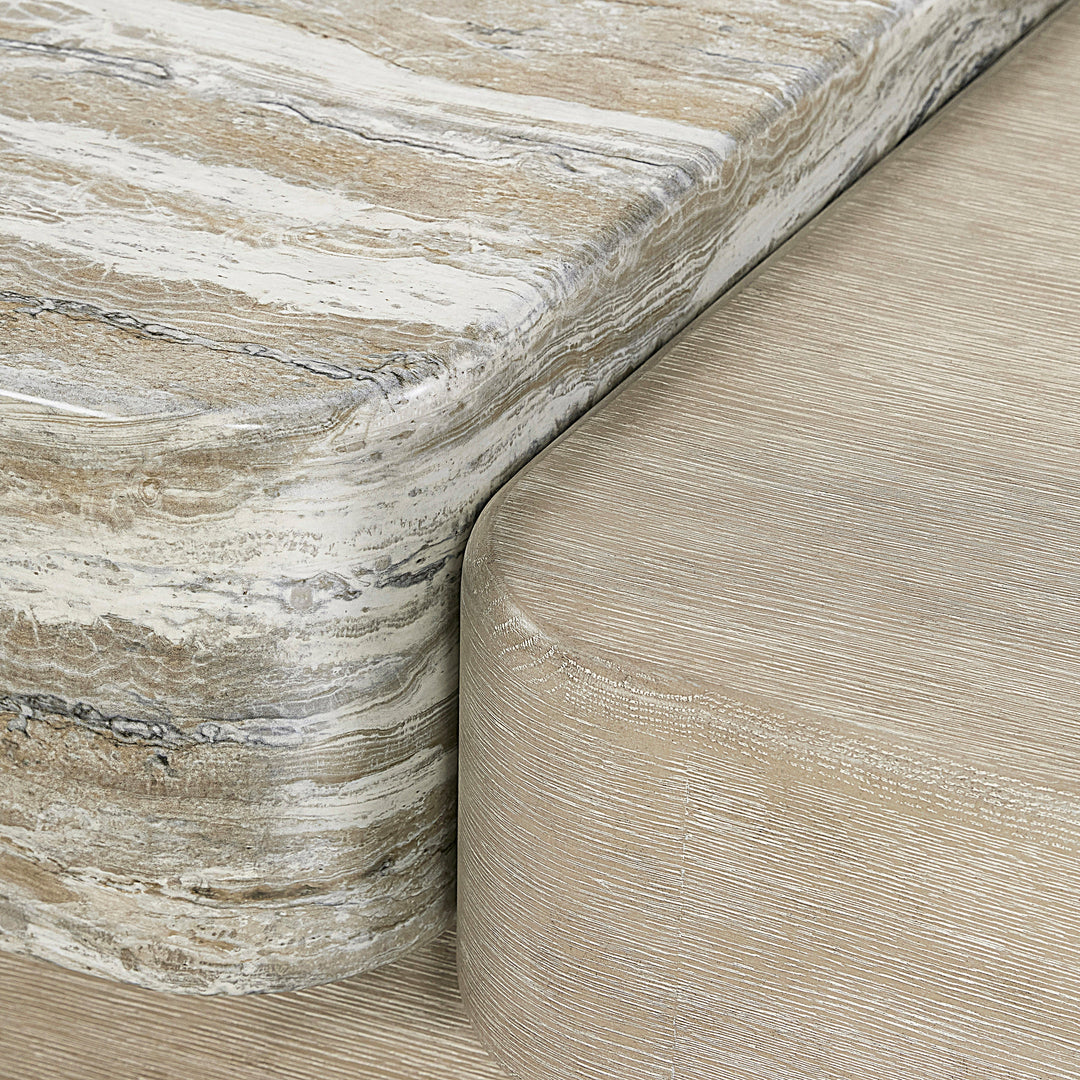 Arcadia Faux Stone Cocktail Table