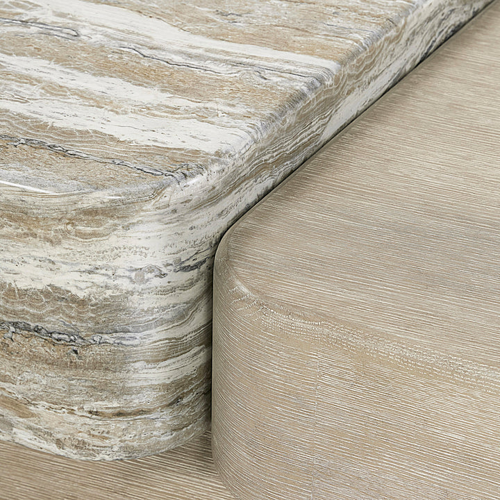 Arcadia Faux Stone Cocktail Table