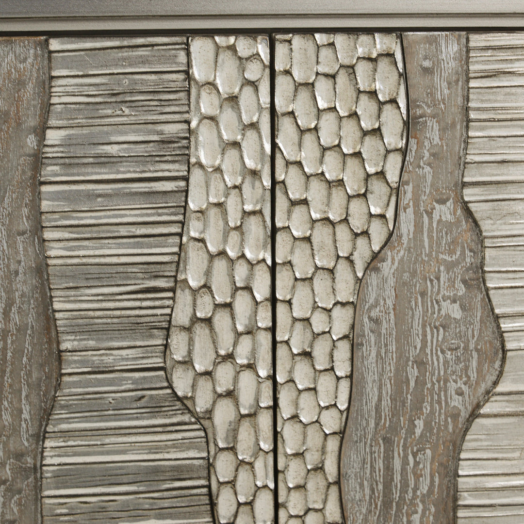 River's Edge Silver Credenza