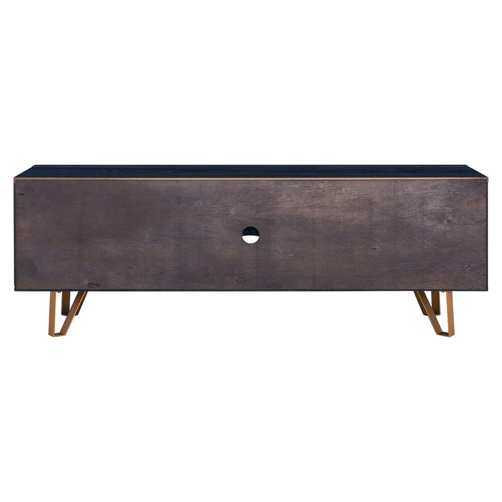 SwayLiving Malone Black Entertainment Console CONSOLE TABLES