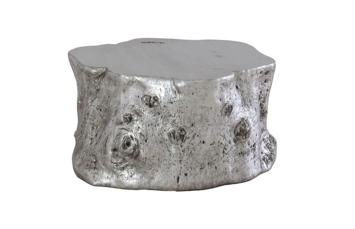 SwayLiving Log Coffee Table, Silver Leaf COFFEE TABLES