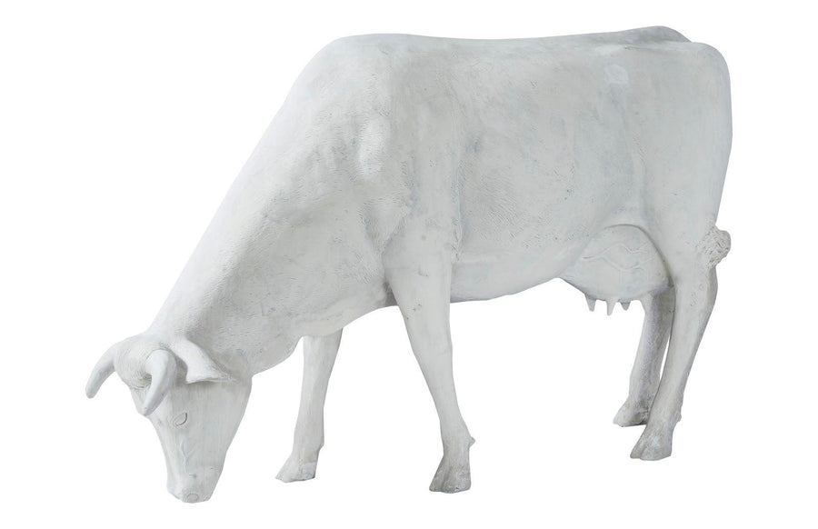 SwayLiving Life Size Cow, Grazing, Off White DECORATIVE OBJECTS
