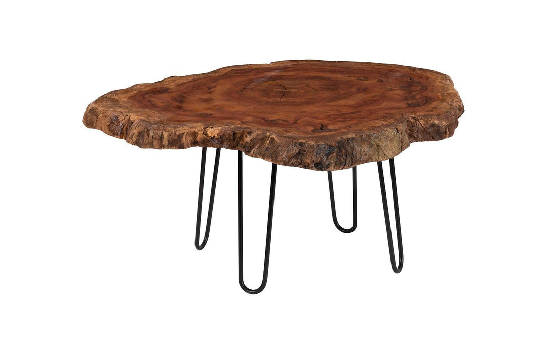 SwayLiving Wood Coffee Table, Forged Legs COFFEE TABLES