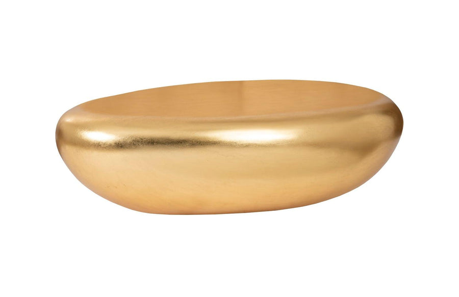SwayLiving River Stone Coffee Table, Gold Leaf, Large COFFEE TABLES