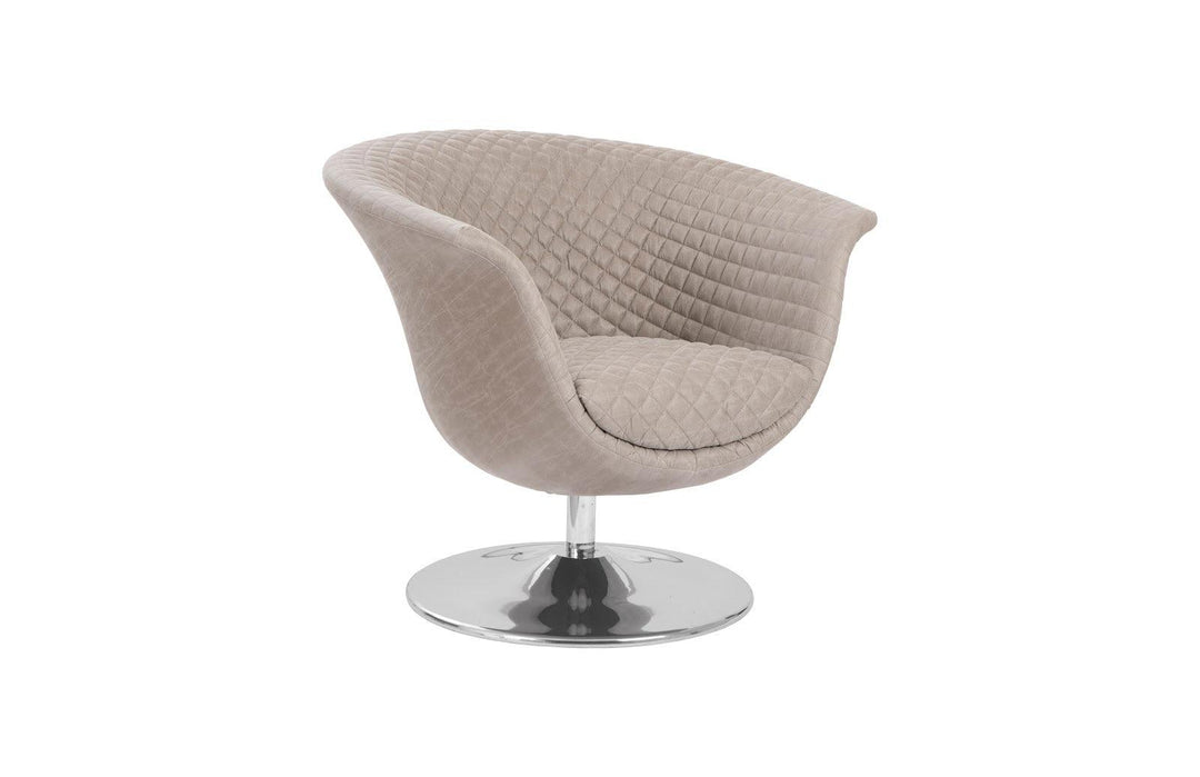 SwayLiving Autumn Swivel Chair, Vintage Gray Taupe ACCENT + LOUNGE CHAIRS
