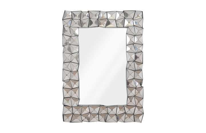 SwayLiving Divot Mirror, Stainless Steel WALL MIRRORS