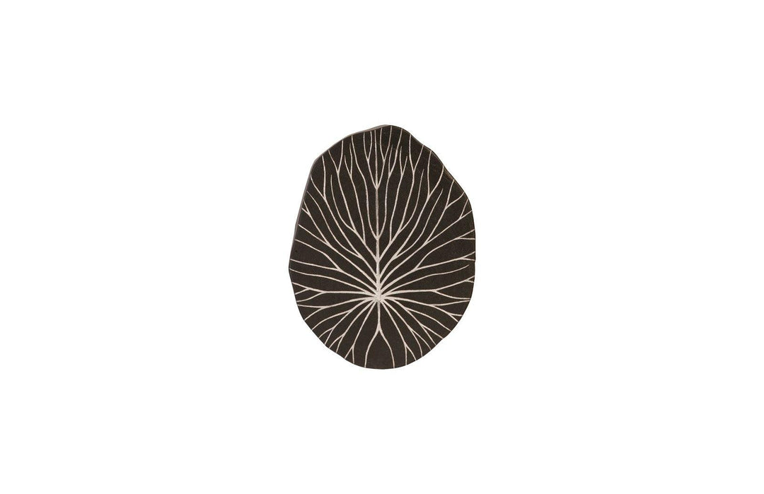 SwayLiving Rivulet Wall Tile, Chamcha Wood, Silver Leaf on Black WALL ACCENTS
