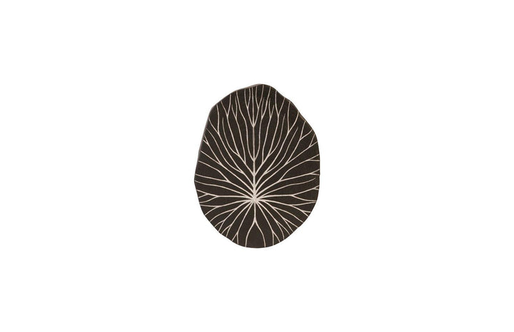 SwayLiving Rivulet Wall Tile, Chamcha Wood, Silver Leaf on Black WALL ACCENTS