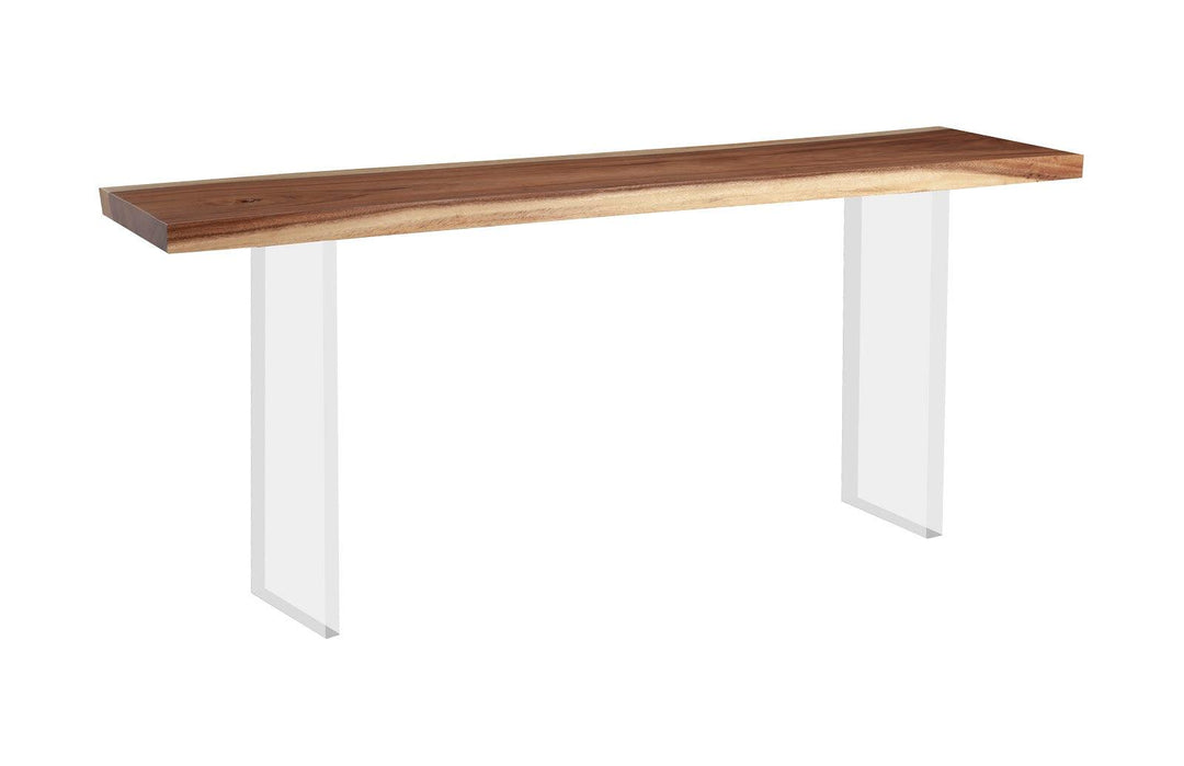 SwayLiving Floating Console Table, Acrylic Legs CONSOLE TABLES