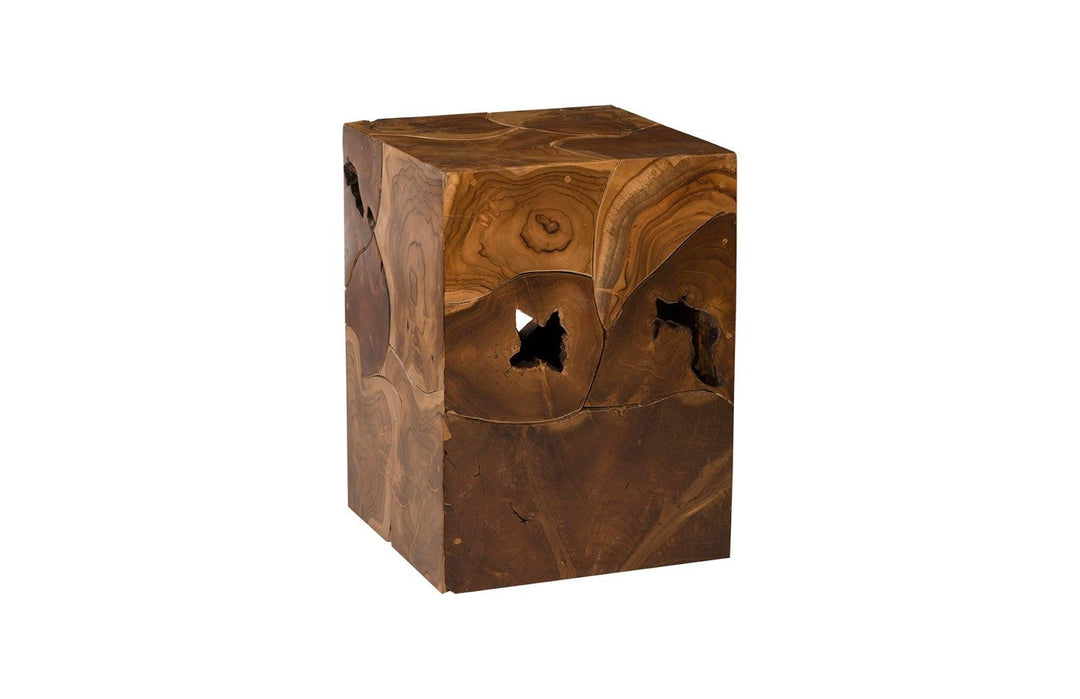 SwayLiving Teak Slice Side Table ACCENT TABLES