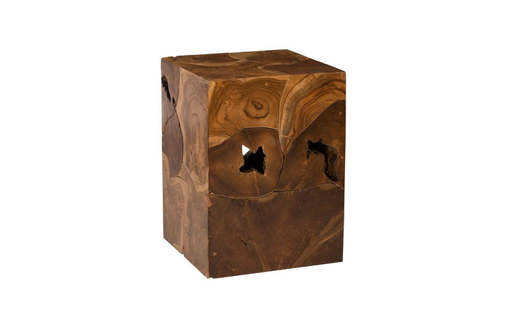 SwayLiving Teak Slice Side Table ACCENT TABLES