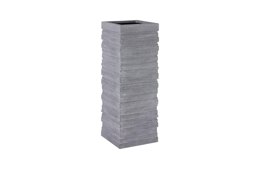 SwayLiving June Square Planter, Gray, XL PLANTERS