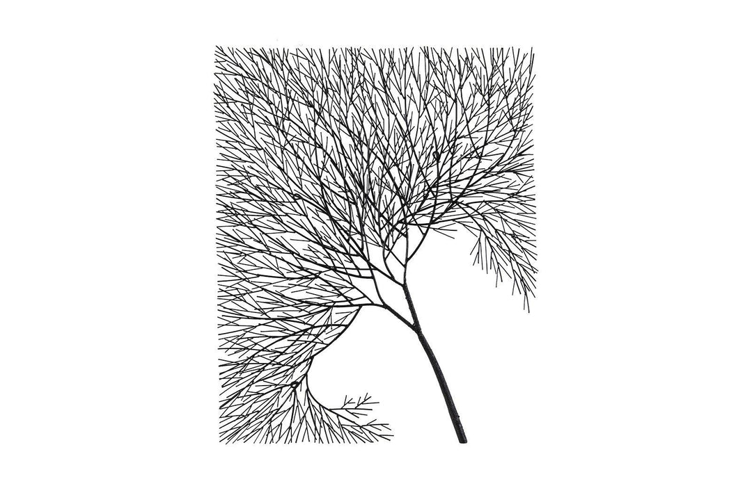 SwayLiving Wire Tree Wall Art, Rectangular, Metal, Black WALL ACCENTS