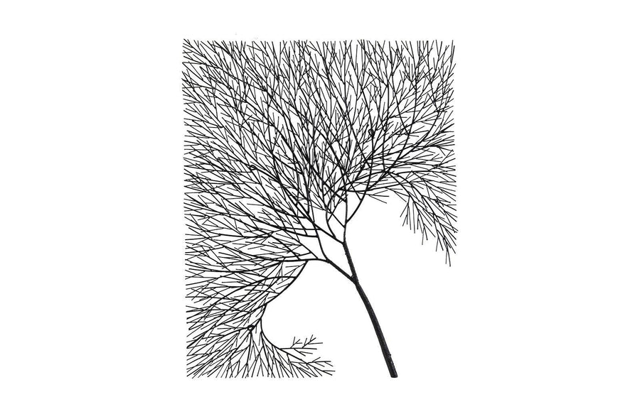 SwayLiving Wire Tree Wall Art, Rectangular, Metal, Black WALL ACCENTS