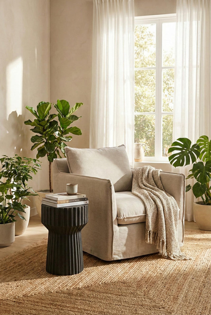 Vetra Side Table in setting