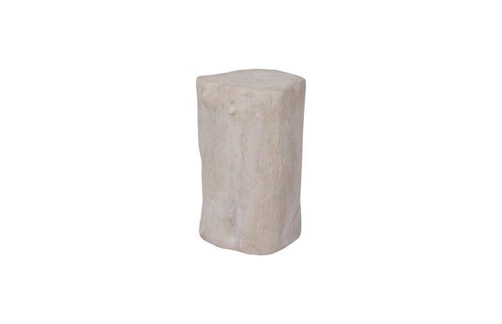 SwayLiving Log Stool, Roman Stone, SM OTTOMANS, POUFS, + STOOLS