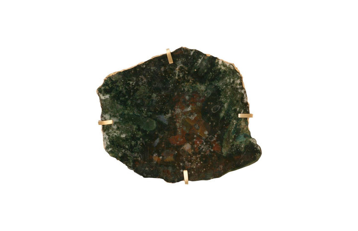 SwayLiving Gem Wall Tile in Brass Setting, Glacier Charcoal WALL ACCENTS
