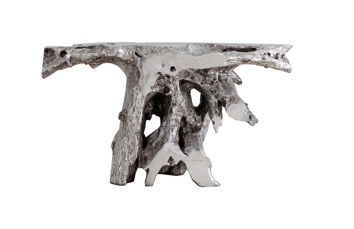 SwayLiving Brivo Freeform Console Table, Silver Leaf CONSOLE TABLES