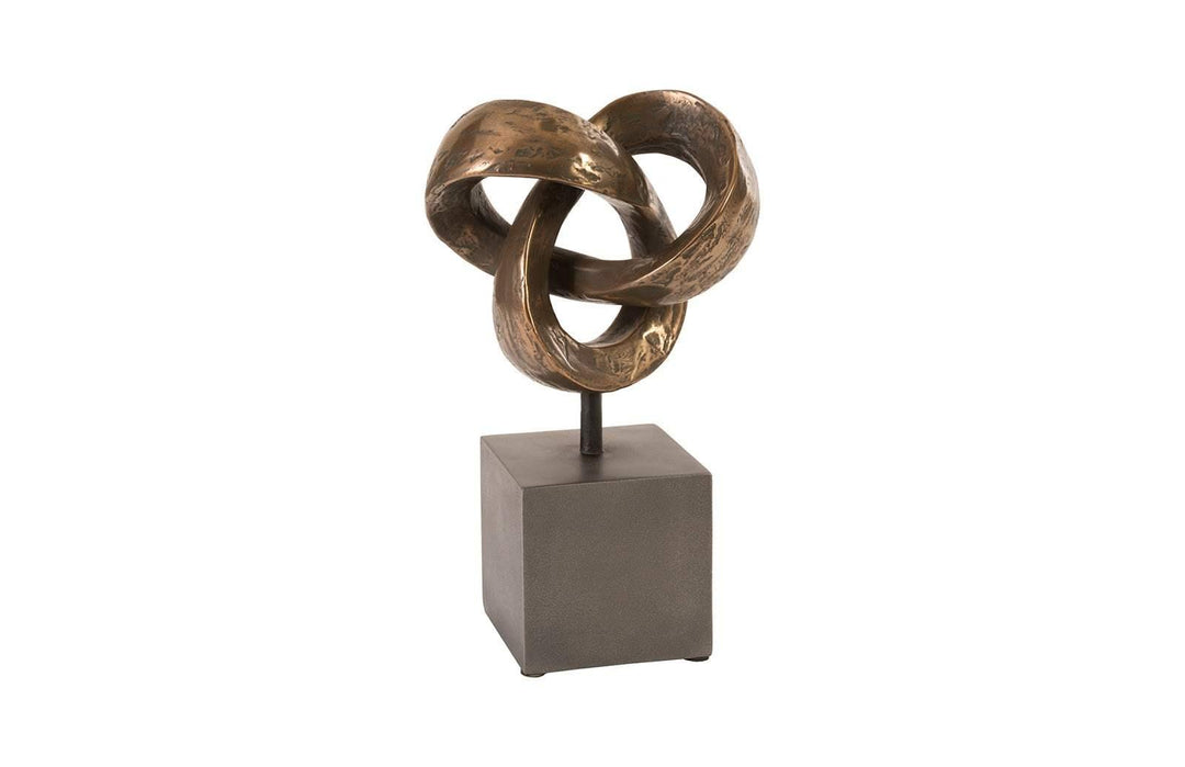 SwayLiving Trifoil Table Sculpture, Bronze DECORATIVE OBJECTS