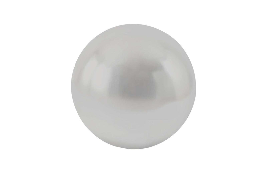SwayLiving Floor Ball, Large, Silver Leaf DECORATIVE OBJECTS