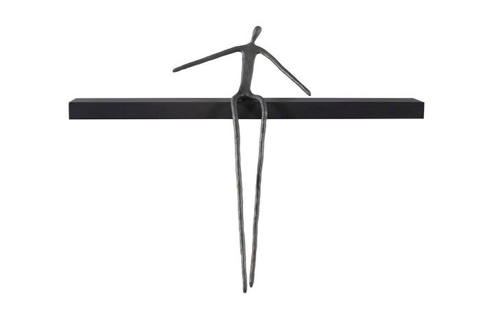 SwayLiving Moveable Man on Shelf, Sitting, C WALL ACCENTS