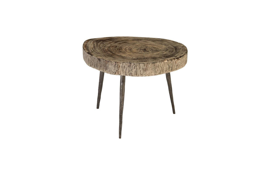 SwayLiving Crosscut Coffee Table, Gray Stone, Forged Legs COFFEE TABLES
