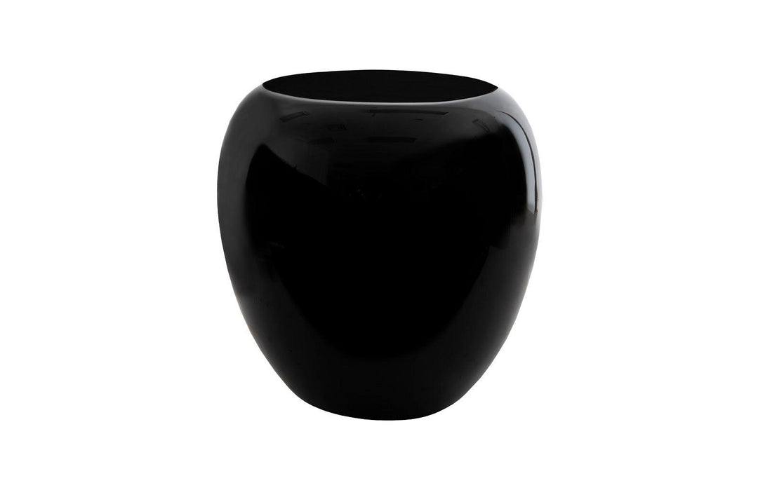 SwayLiving River Stone Side Table, Gel Coat Black ACCENT TABLES