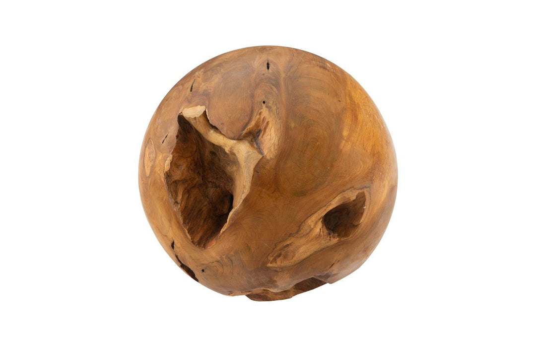 SwayLiving Teak Wood Ball, Small DECORATIVE OBJECTS