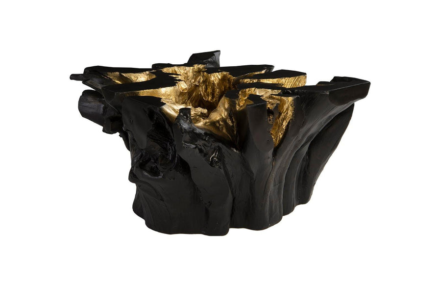 SwayLiving SwayLiving Cast Root Coffee Table, Black, Gold Leaf COFFEE TABLES