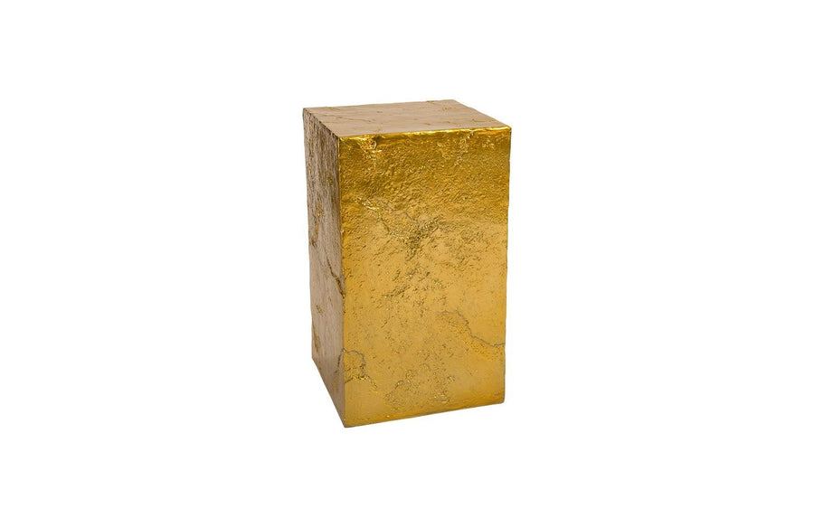 SwayLiving Slate Pedestal, Medium, Liquid Gold ACCENT TABLES