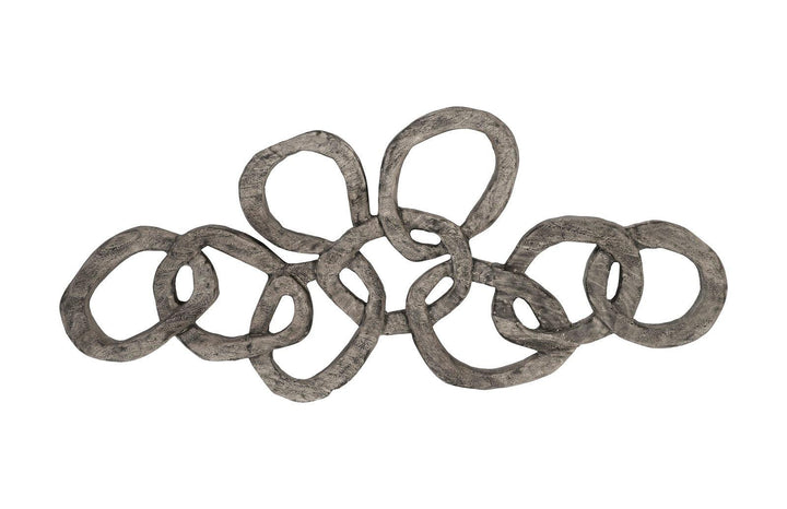 SwayLiving Chain Wall art, Chamcha Wood, Gray Stone Finish WALL ACCENTS
