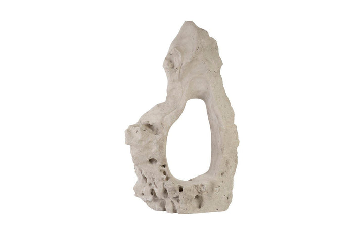 SwayLiving Colossal Cast Stone Sculpture, Single Hole, Roman Stone DECORATIVE OBJECTS