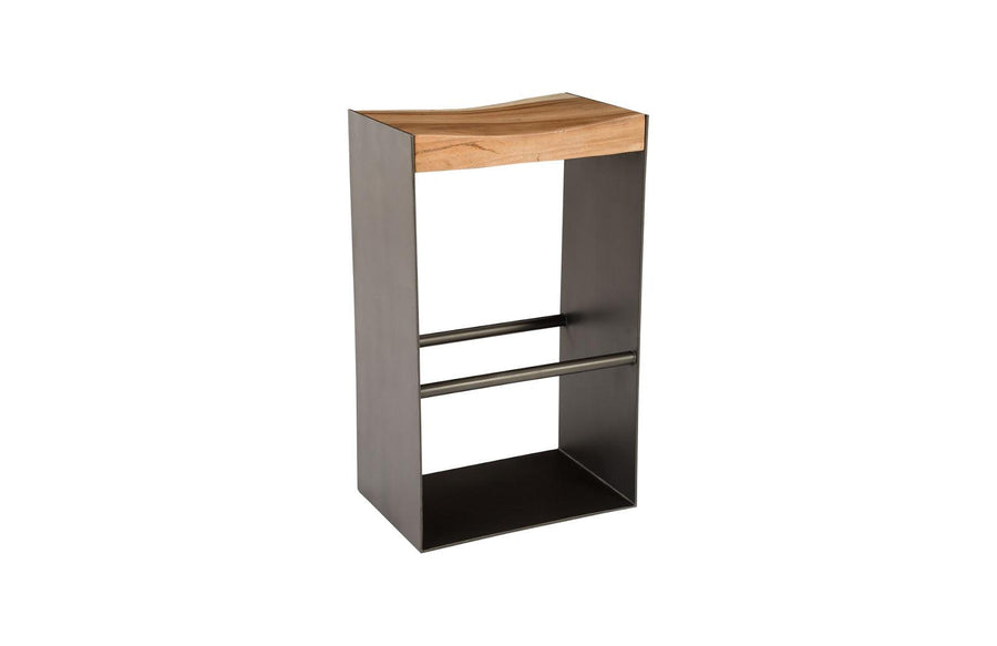 SwayLiving Iron Frame Bar Stool, Natural BAR STOOLS + COUNTER STOOLS