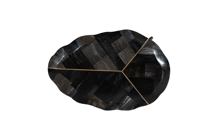 SwayLiving SwayLiving Mosaic Leaf Petrified Coffee Table