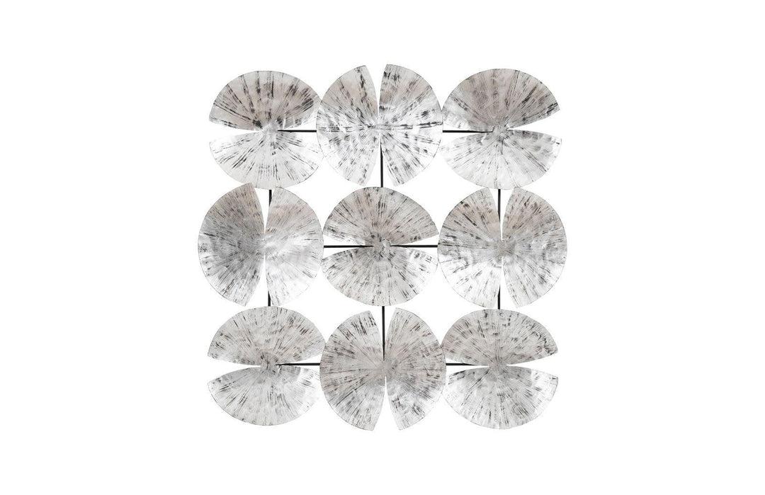 SwayLiving Ginkgo Leaf Wall Art, 9 Leaves, Silver WALL ACCENTS