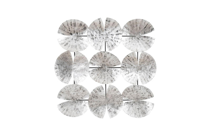 SwayLiving Ginkgo Leaf Wall Art, 9 Leaves, Silver WALL ACCENTS