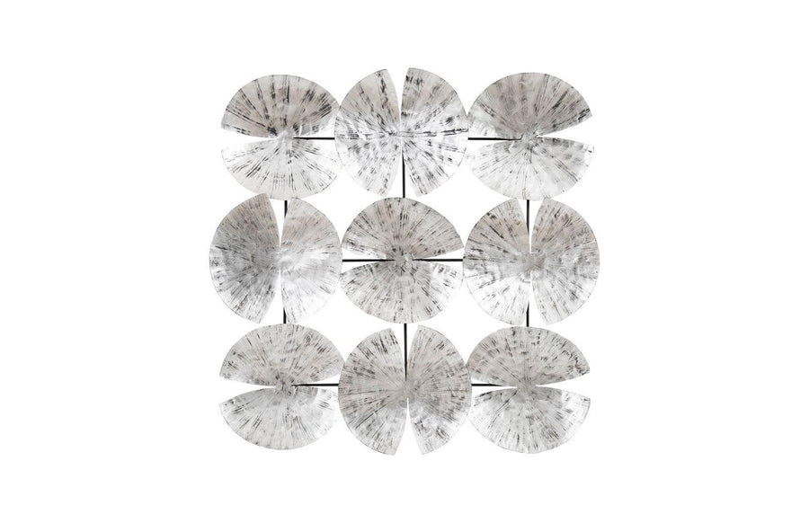 SwayLiving Ginkgo Leaf Wall Art, 9 Leaves, Silver WALL ACCENTS