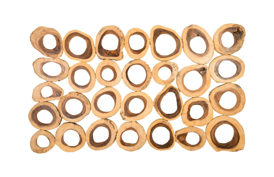 SwayLiving Chuleta Rings Wall Art, Chamcha Wood, Rectangular WALL ACCENTS